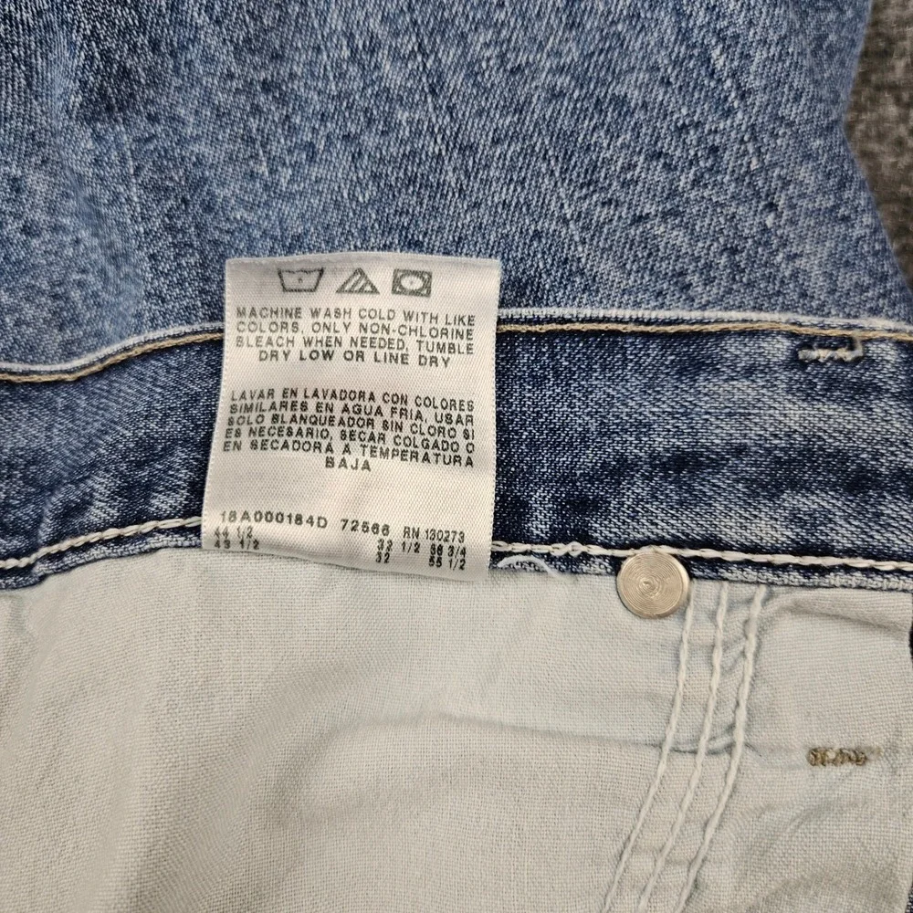 Wrangler Mens Carpenter Jeans 42x32 Light Wash Denim Utility Work Pants 94LSWDV